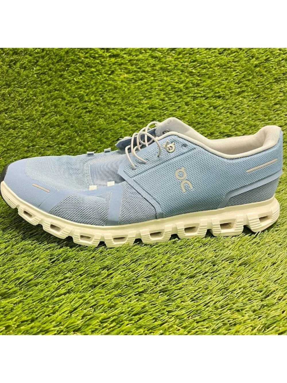 On Cloud 6 Mens Size 14 Blue White Athletic Running Walking Shoes Sneakers